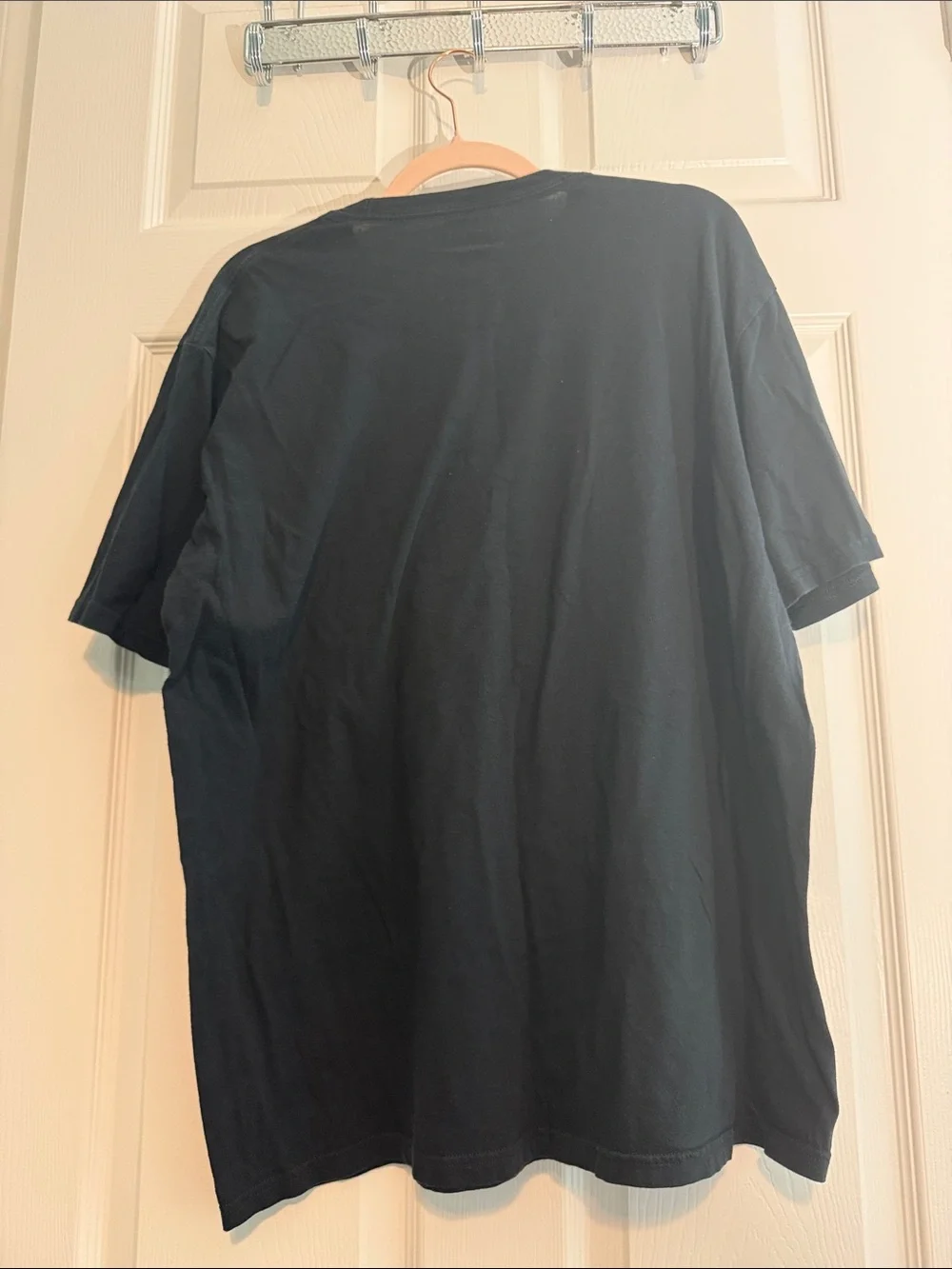 The North Face Black Short Sleeve Tee with Red Logo